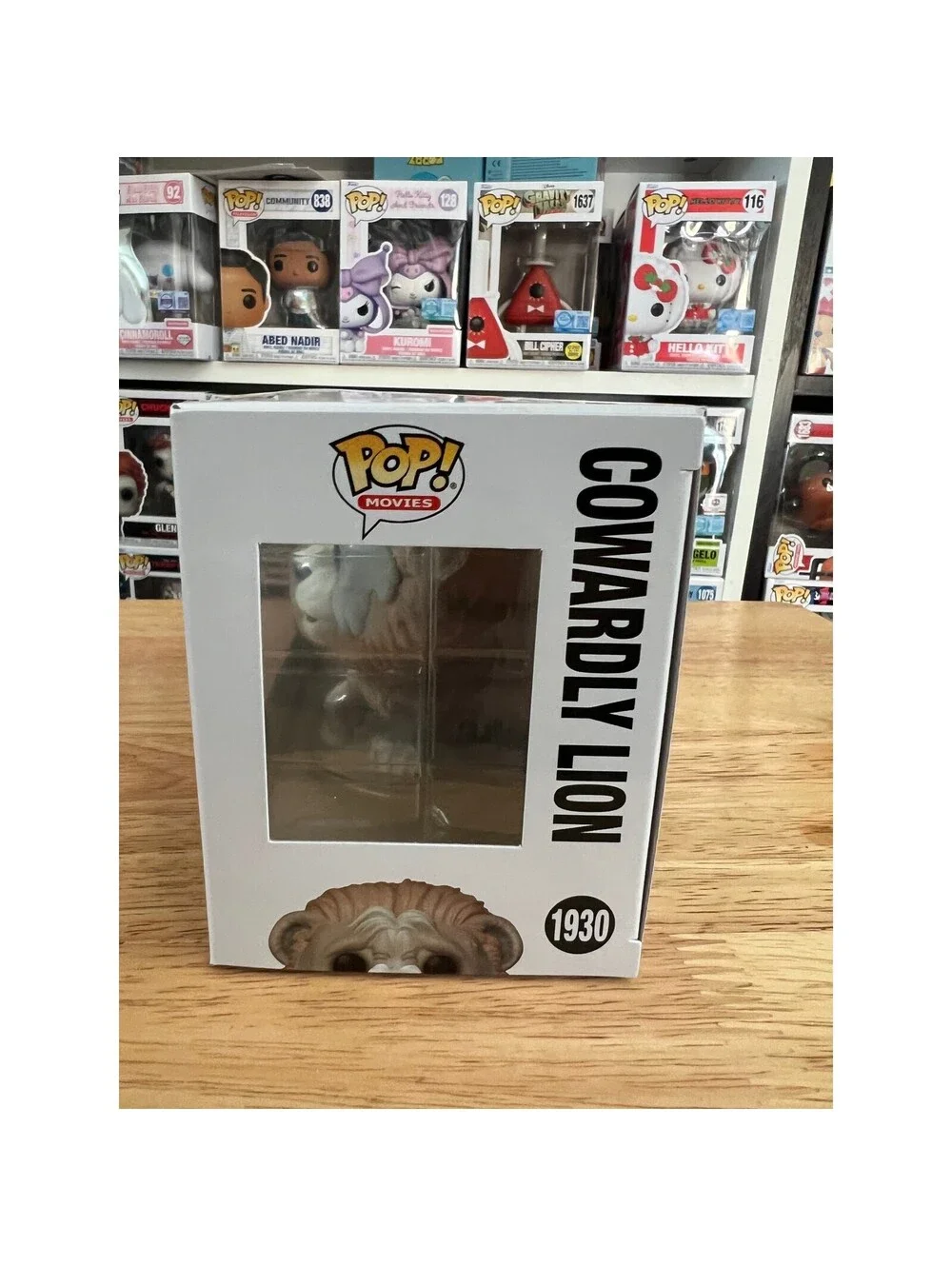 EXC Flocked (Fuzzy) Cowardly Lion Wicked For Good Funko Pop #1930 Wizard Oz Film